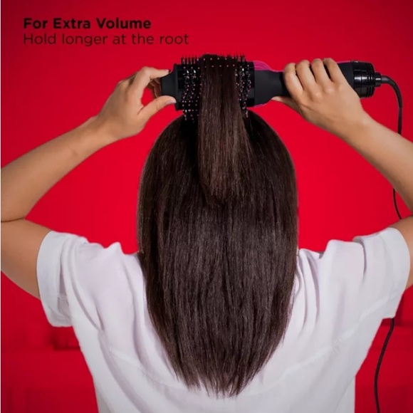 Revlon® Salon One-Step™ Volumizer and Hair Dryer Brush in Black/Pink - Picture 5 of 8